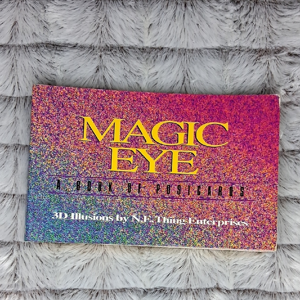 VTG 1994 Magic Eye 'A Book Of Postcards' 3D Illusions By N.E. Thing Enterprises